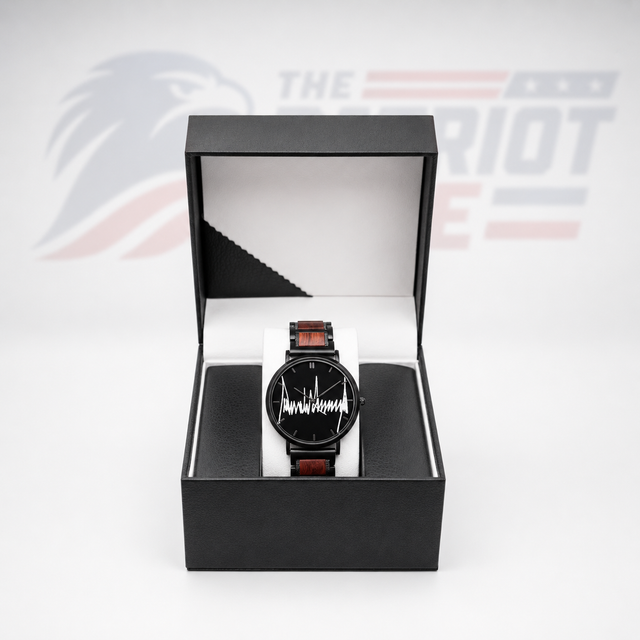 DJT Signature Wooden-Strap Quartz Watch