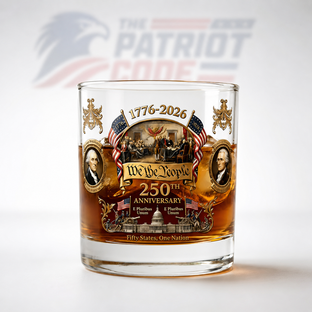 1776–2026 250th Anniversary Whiskey Glass