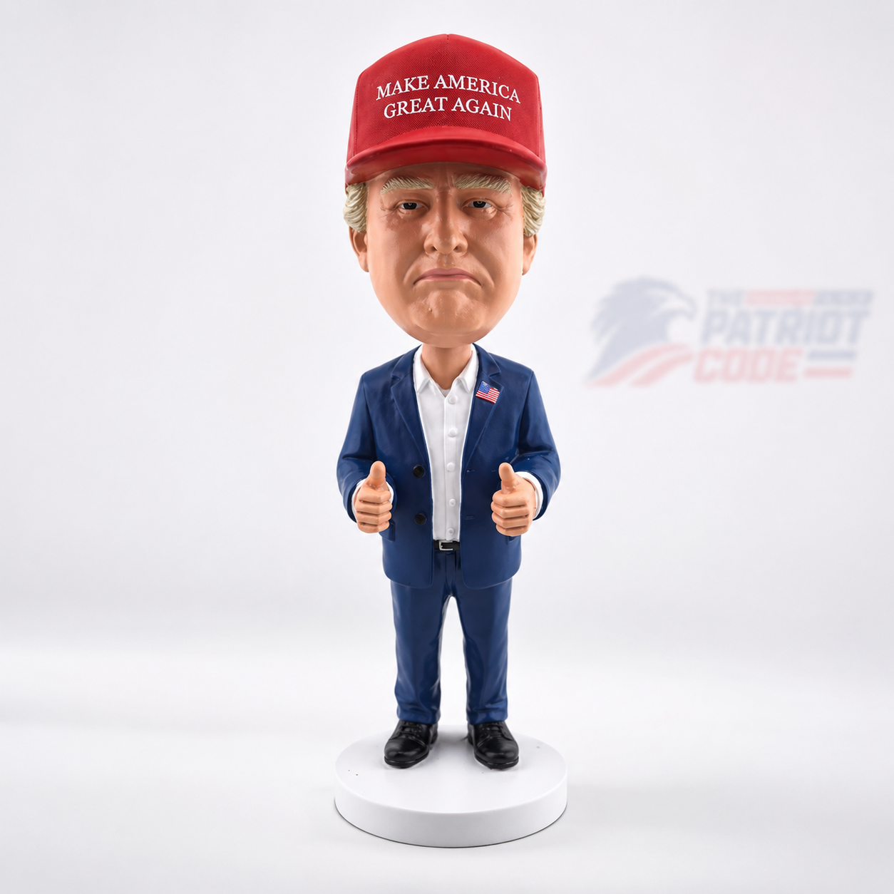 Donald Trump Presidential Bobblehead — MAGA Hat Edition